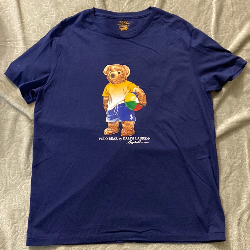 Navy polo heart tshirt